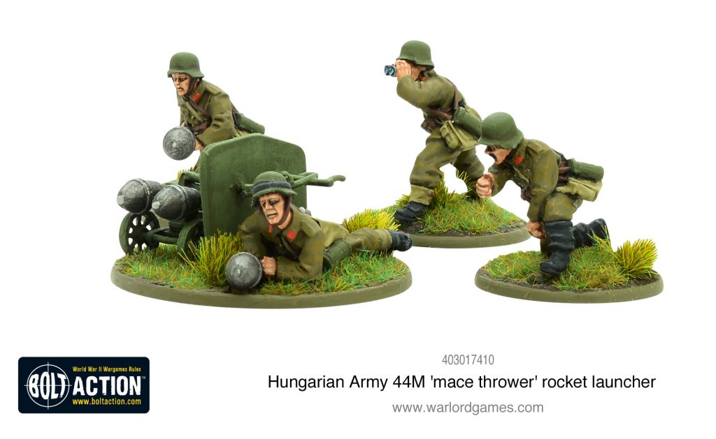 Hungarian Army 44M Mace Thrower Rocket Launcher - Warlord Games