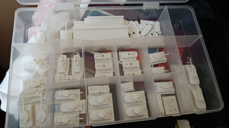 Some Tanks 3d printed