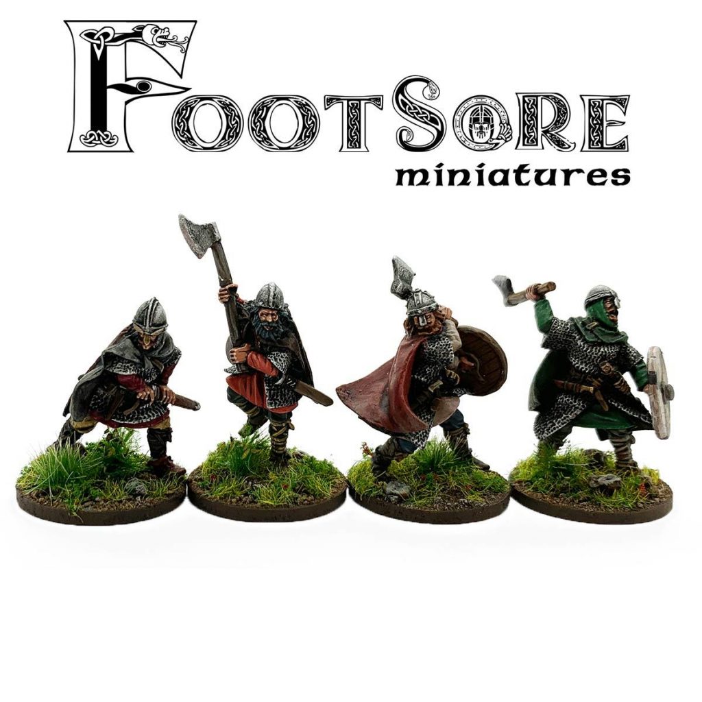 Late Saxon Huscarls With Hand Weapons - Footsore Miniatures