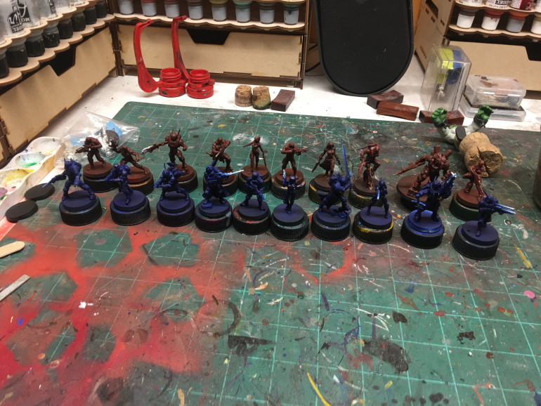 Primed and base coated, I’m ready to finally go on the Operation Icestorm and Beyond Icestorm forces. It’s fitting since this is the box that kicked my acquisition disorder off down Infinity’s direction.