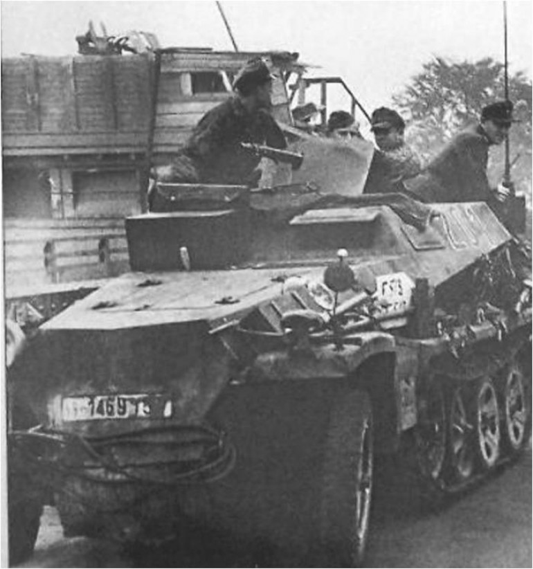 rear of bunker as 10ss aufklarungs head to nijmegen