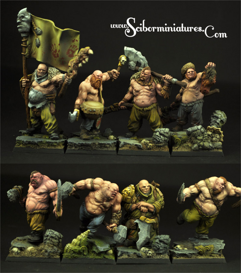 Scibor painted Ogres