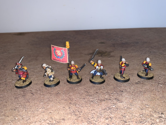 Platoon Command Squad, Lieutenant and Commissar  