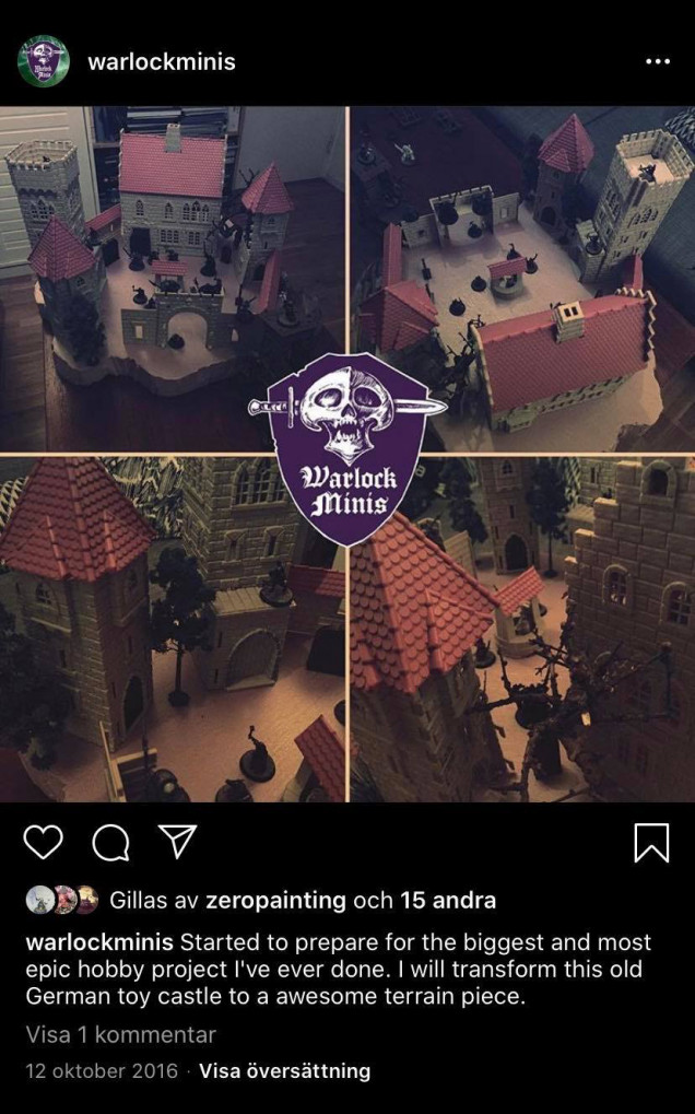 Here is an old post from my Instagram from 2016 when I had bought the castle and just had assembled it. I was so confident that I would do it haha! 