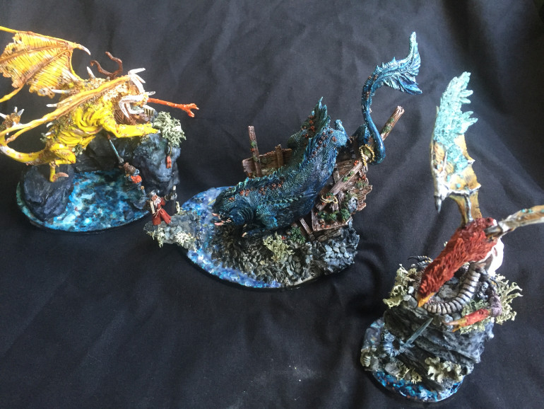 The Three Monsters - Jabberwocky, Bandersnatch and Jubjub Bird