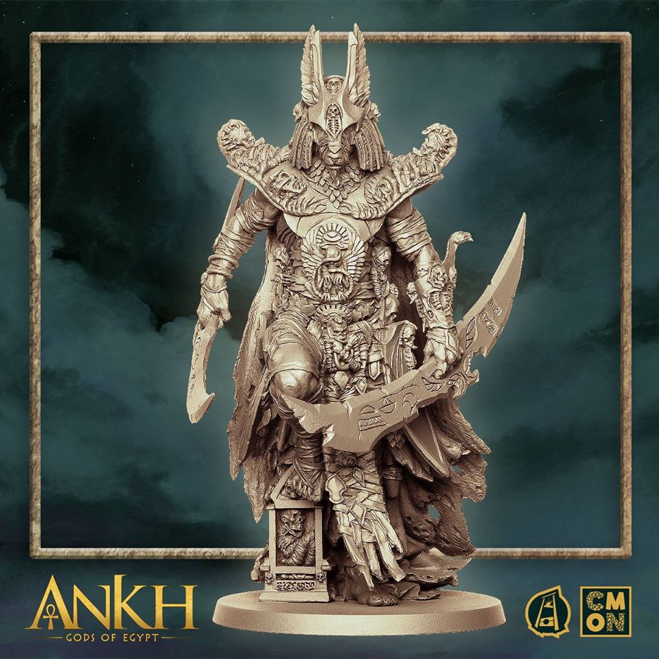 8PCS ANKH Gods of Egypt Osiris Warrior Miniatures Board Game Model KS DND Toy 
