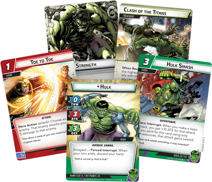 Hulk Hero Spread - Fantasy Flight Games