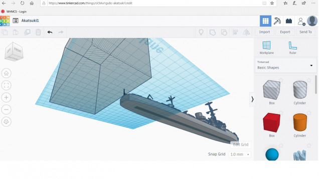 A look at the bottom of the hull