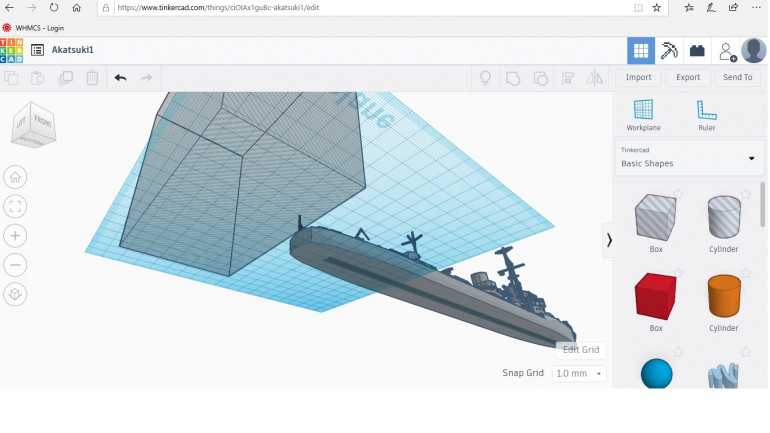 A look at the bottom of the hull