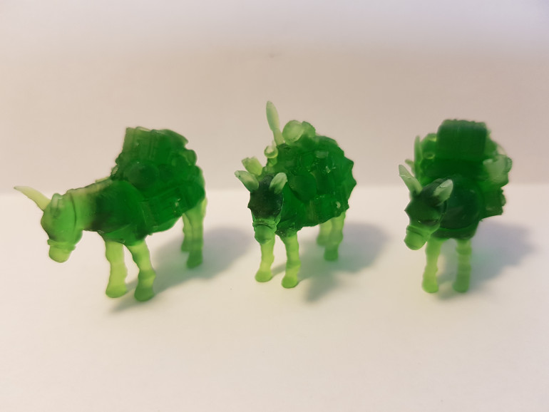 3 fantasy pack mules