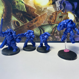 Day Three - Lt.Calsius, Officers and Sergeants, and Primaris Apothecary