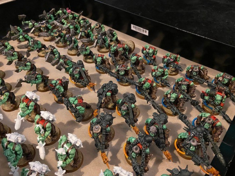 30 more Goff Boys, 10 Skorchas, 25 Tank Bustas (10 need finishing)