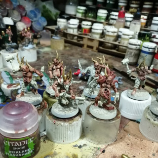 starting with the pox walkers which i did in batches of 5 figures