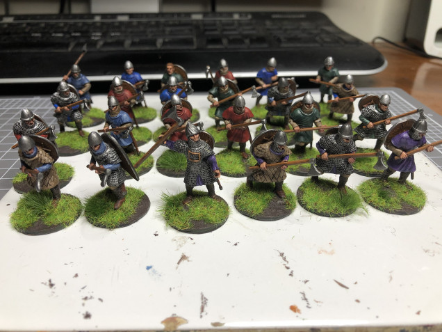 Flocked, Highlighted and varnished 20/4/20. 22 hours, 24 minis.