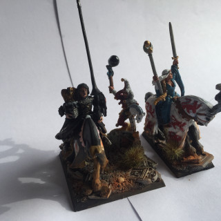 The Black Knight, his Jester and Lady Companion join the Quest