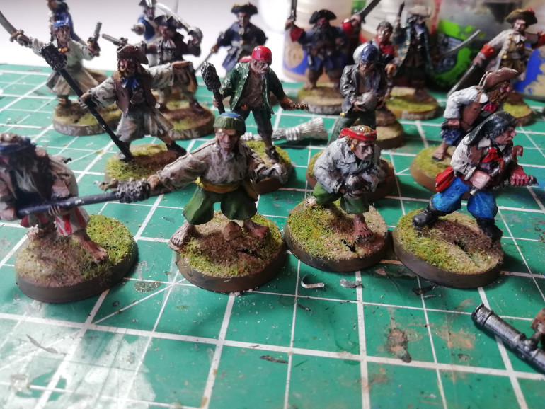 I have three gun crews. I brightened up the master gunners and dulled down the rest