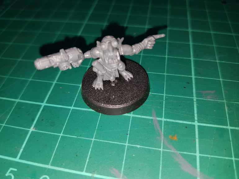 I'm assuming I must have acquired this guy from another Ork kit but I'm not sure where he came from.