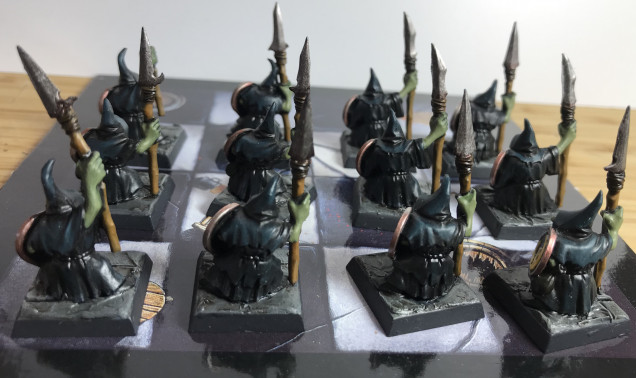 12 x Angry night goblins with very pointy sticks