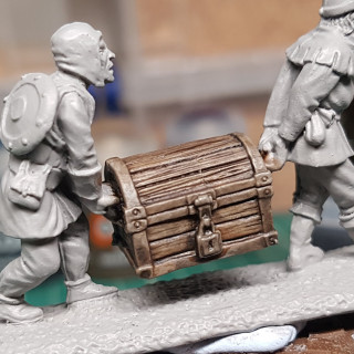 Painting Medieval Chest Bearers