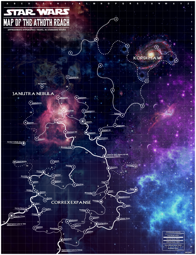 Expanding the map and renaming it from a sector to a part of the galaxy Athoth Reach 