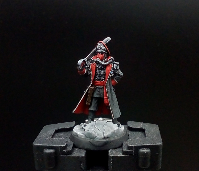 First Kill Team mini base done and mini mounted, that's him complete...now just 15 more to go...sigh!