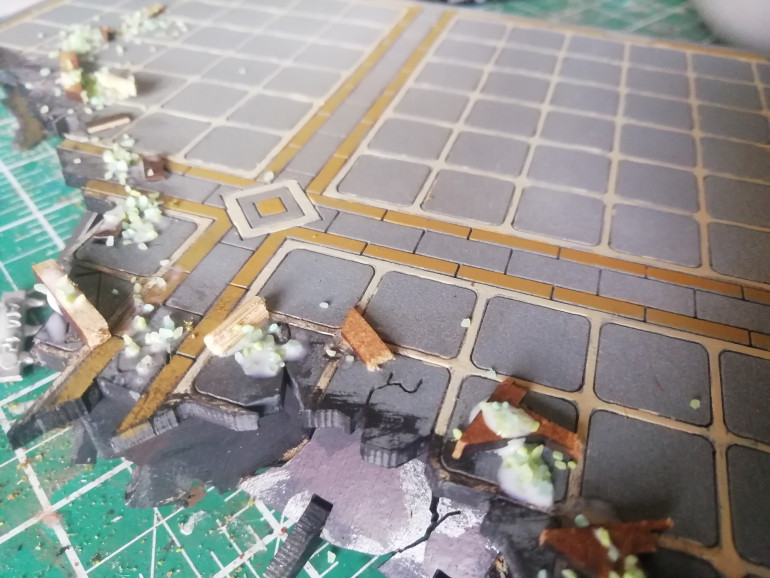 Damaged sections