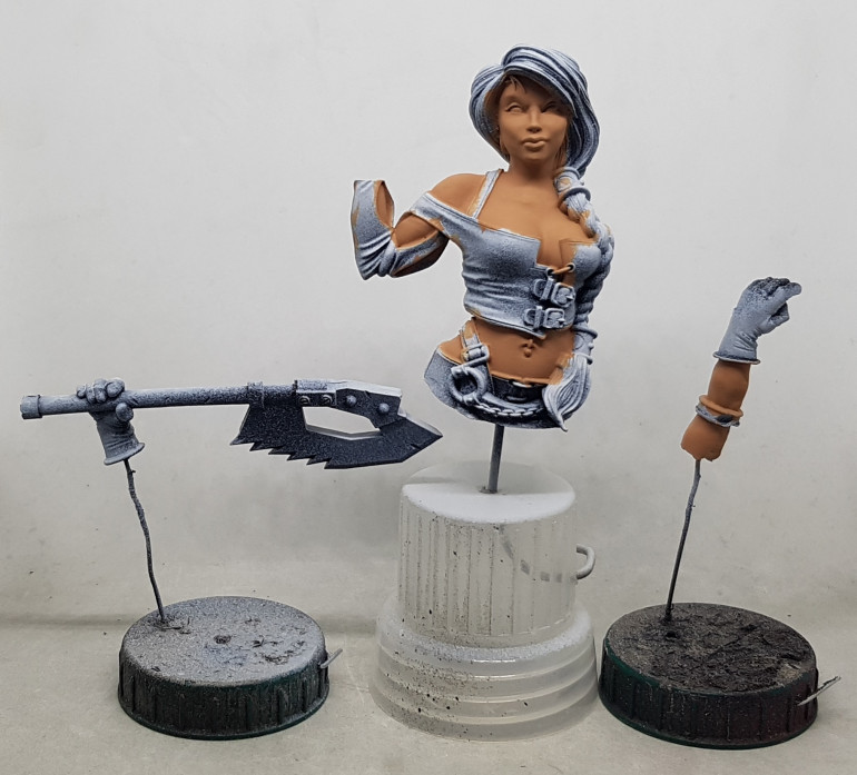 Skin basecoat applied