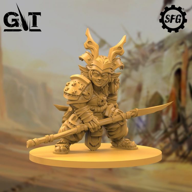 Godtear - Jeen, The Wandering Warrior & Golden Shrikes - Figurines SFG Françaises