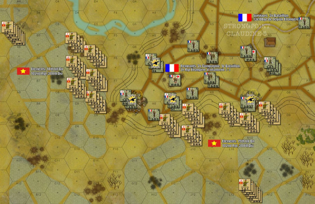 The Viet Minh first movement and opening artillery barrages onto the southern and western table edges.  CHECK OUT OUR LIVE STREAM AND SEE HOW THIS GAME SHAKES OUT! 