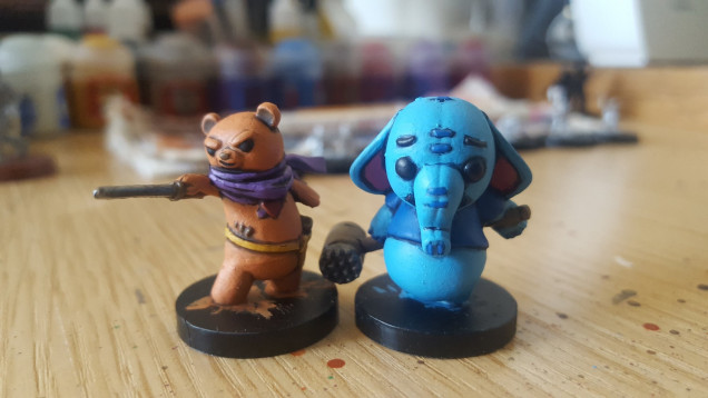 Painting Stuffed Fables For A Pal