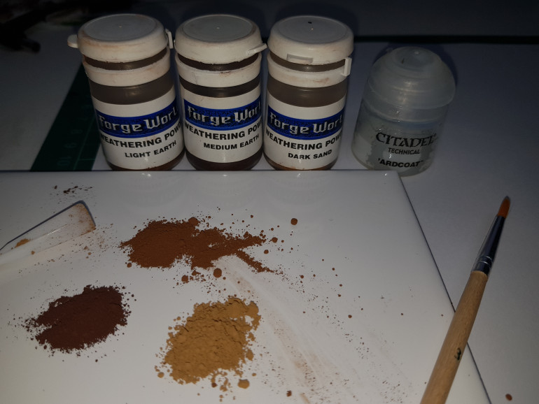 Varying shades of mud.