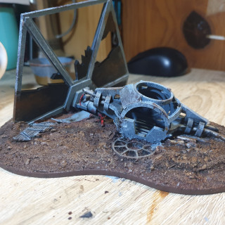 Crashed Tie Fighter from Miniaturescenerey