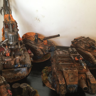 Close-up Photos of 3rd Armoured Division Savlar Chemdogs Post Armies on Parade GW Uxbridge October 2019... some repairs required post transport ;)