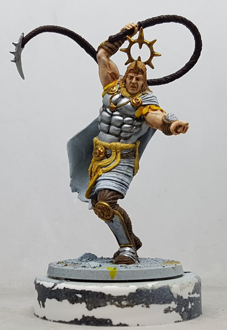 High Gold: Undercoat brown. Base with AK Old Brass, wash with GSW Pecaton Flesh and highlight with AK Brass.