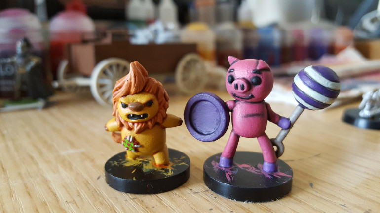 Painting Stuffed Fables For A Pal