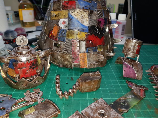 I forgot to take a picture after the Leadbelcher stage so this is the Stompa at the end of this process.