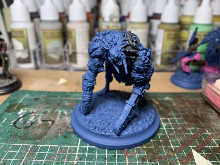 Thanks to another Friday night hobby session via Zoom the groups big hitter, Jacques Santiago is done!