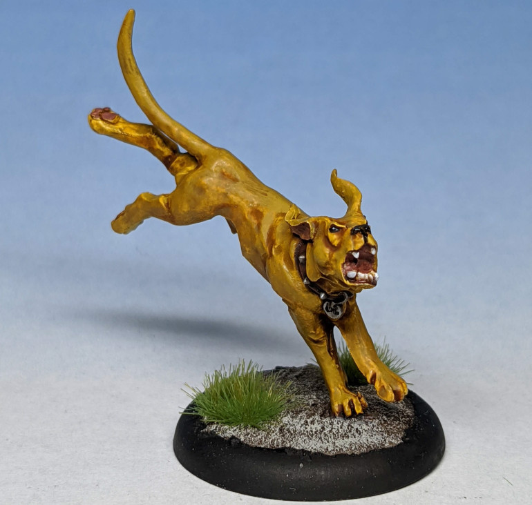 Treacle. Barry Smith's faithful Trollhound. Good with small children, pretty horrifying when riled