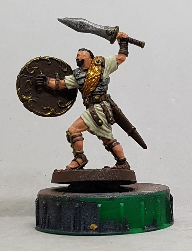 White Cloth: Base with Andrea Colour White 1 Base. Add a little White 6 Shadow 2 and shade. Add deeper shades with pure Shadow. Highlight up by mixing Base and White 3 Light 2 and finally with just Light 2