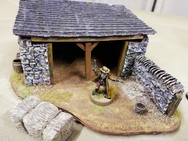 This is an old forge world kit for Warhammer. I probably use it more than any other scenery piece. Never used it for Warhammer but it's popped up in every historical setting I do.