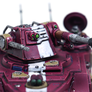 A pair of Ad Mech vehicles