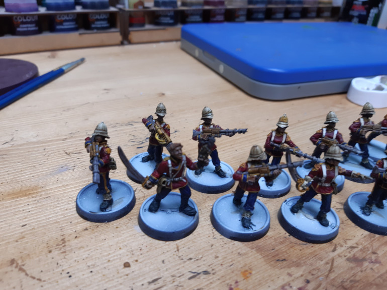 Base coats done