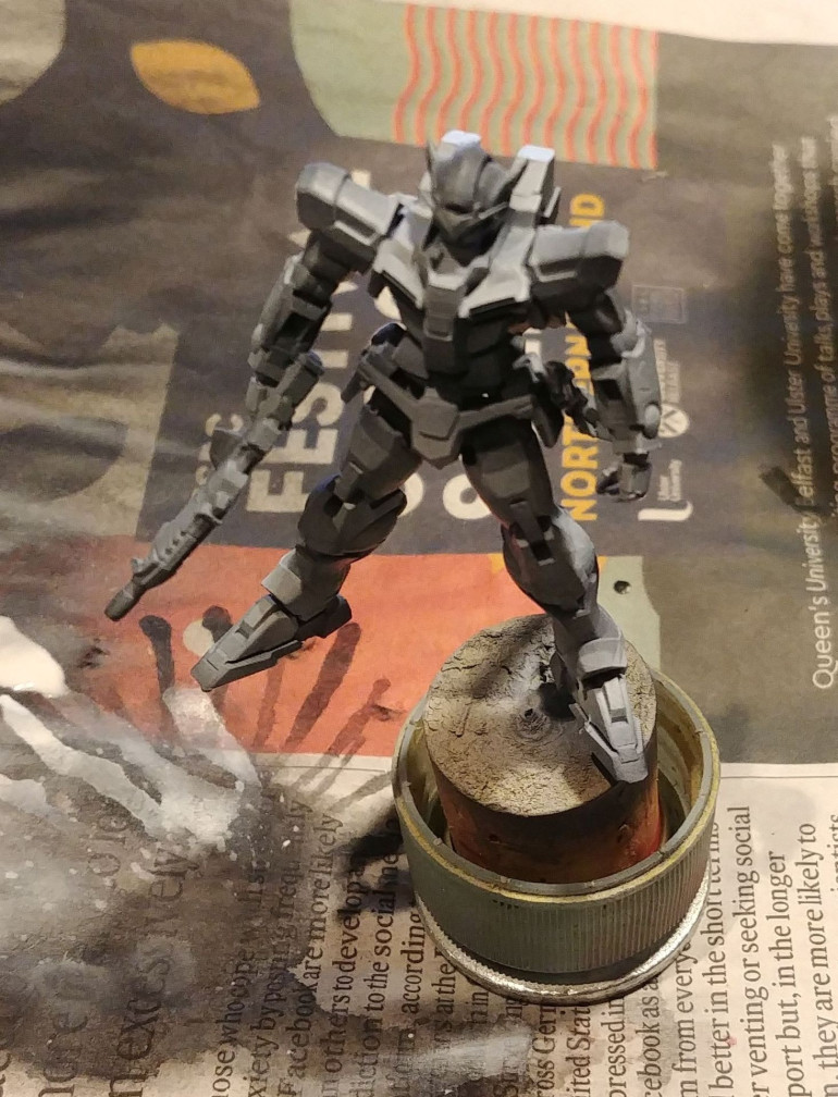 Typical zenithal undercoat.