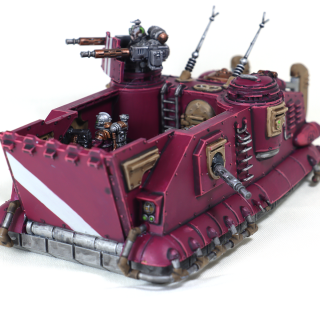 A pair of Ad Mech vehicles