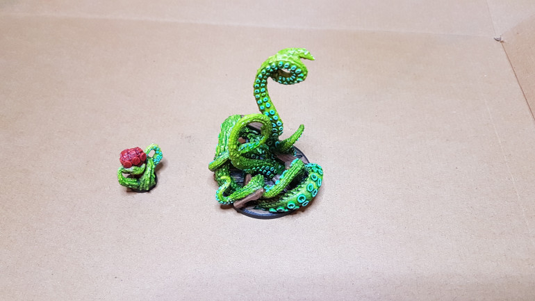 Tentacle Monster and Right Hand of Doom