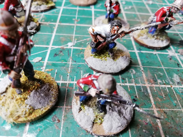 Revisiting the 24th regiment. Rebasing and painting.