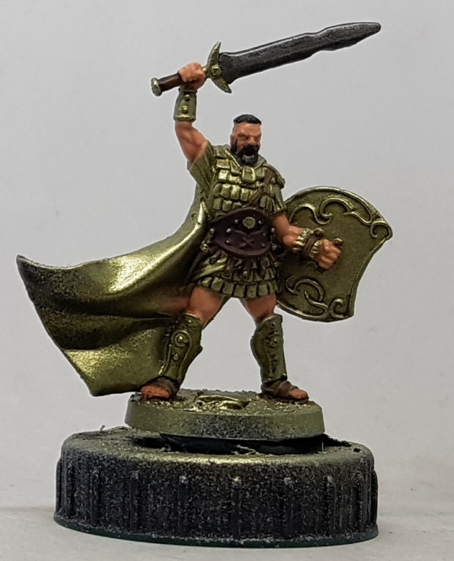 Iron: Base with P3 Pig Iron, wash with GW Nuln Oil and highlight with P3 Cold Steel.  