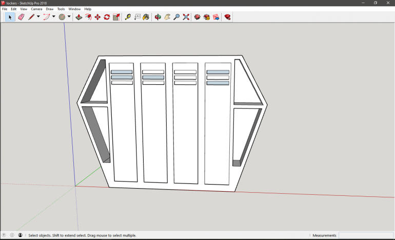 So during the print of the bunks i decided that they need lockers lol