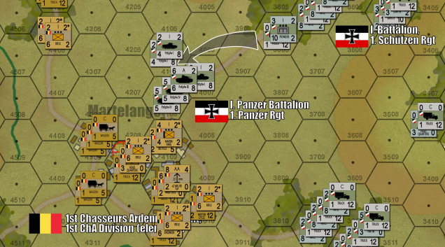 Leading off with German PzKpfw IVs with the old short-barrel 7.5 cm assault howitzer.  Unlike the long, 