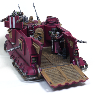 A pair of Ad Mech vehicles